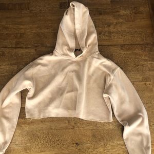 Tan crop hoodie